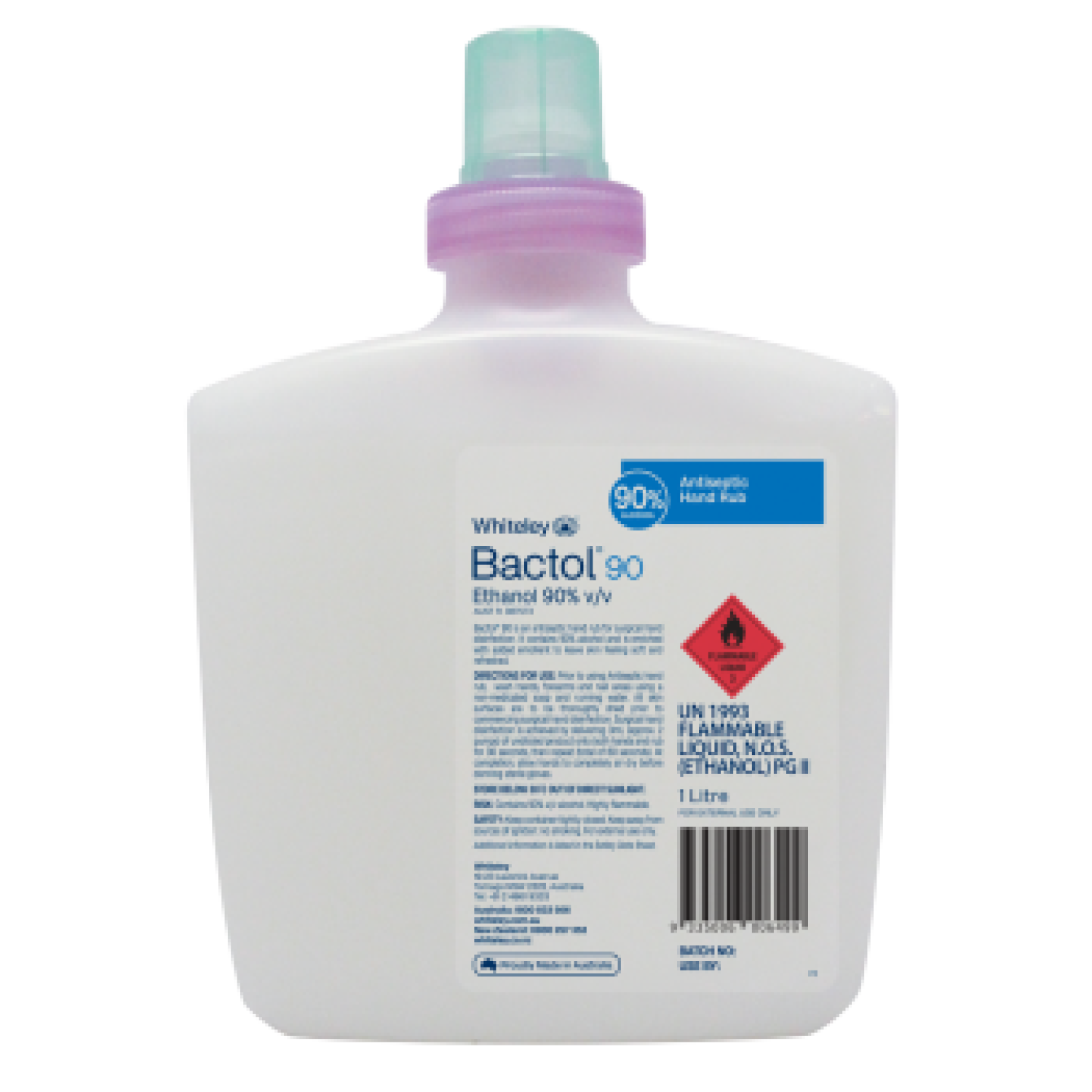 Bactol 90% Handrub - 1L Bottle