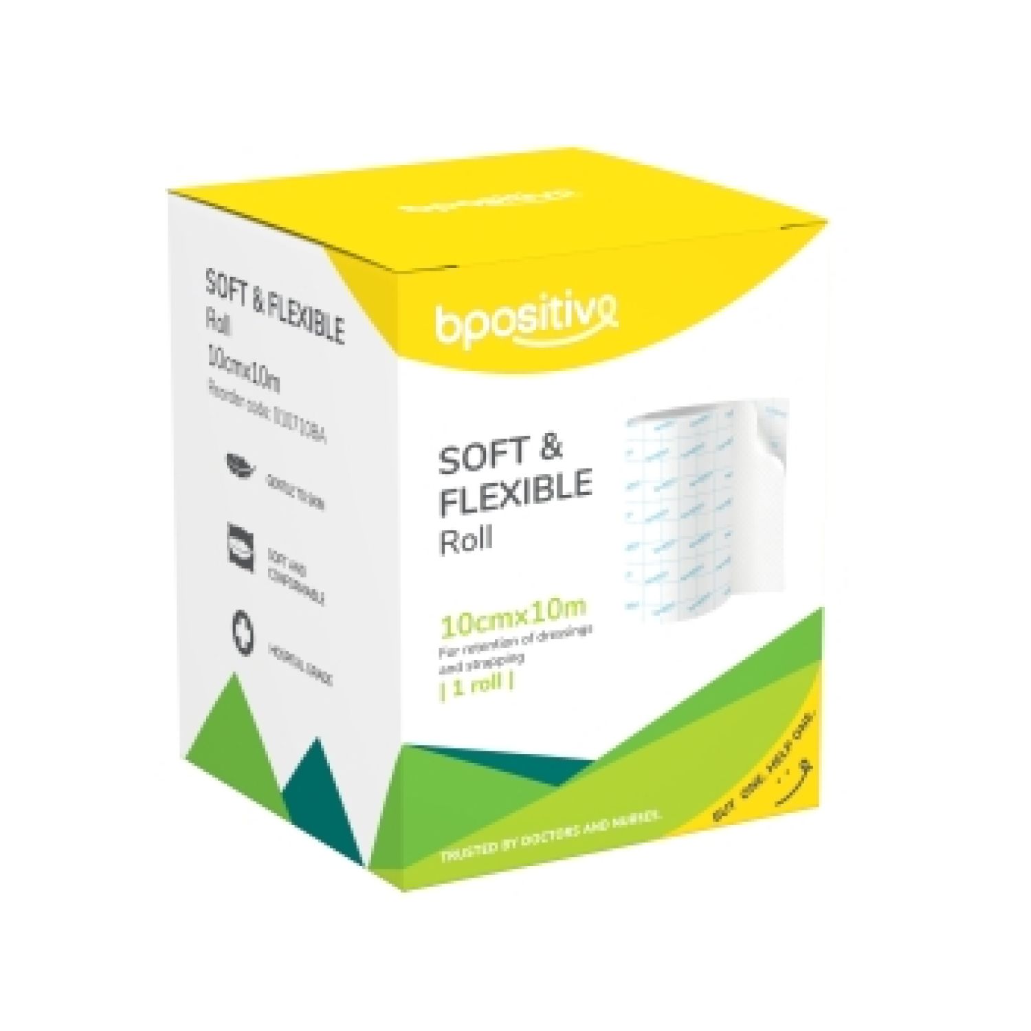 BPositive Soft And Flexible Fixation Roll White