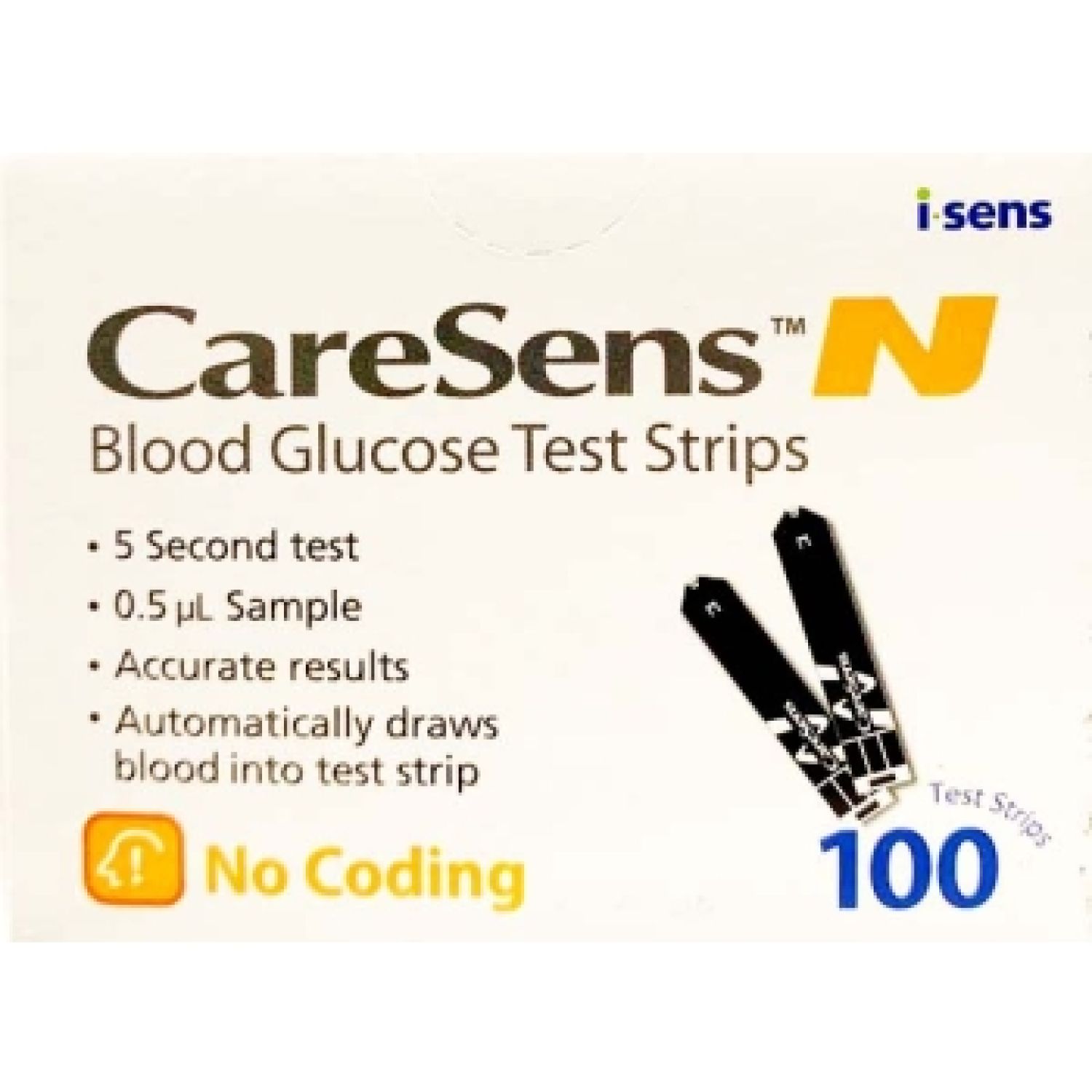 Caresens N Test Strips - Box of 100