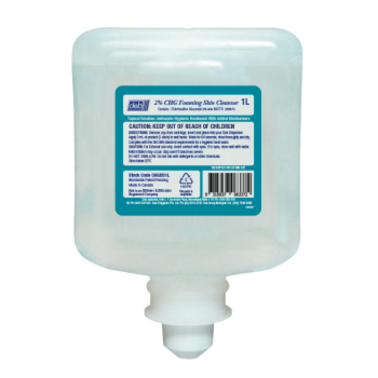 Deb 2% Chlor Foam Skin Clean Wash - 1L Cartridge