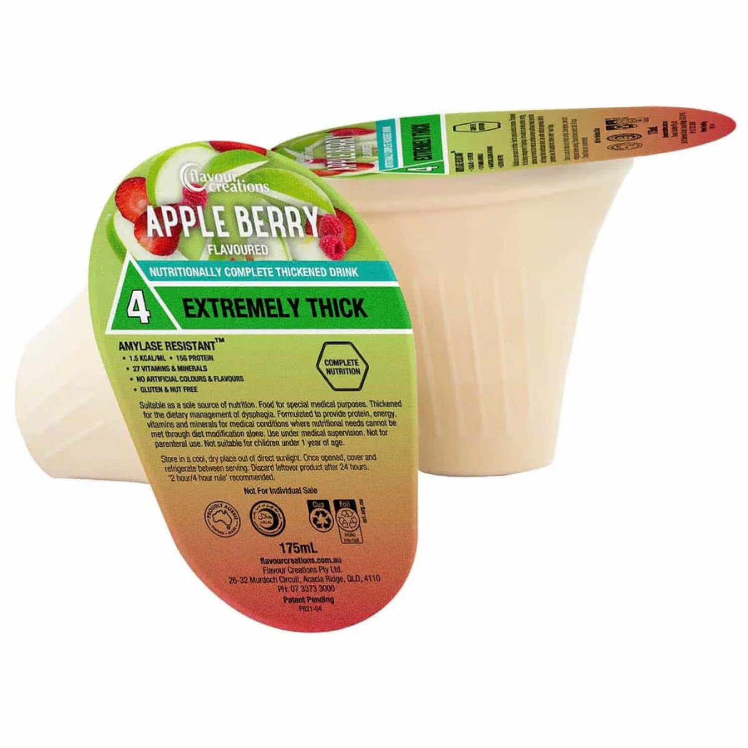 Flavour Creations Nutritionally Complete Apple Berry 900 / 4 Extremely Thick 175mL
