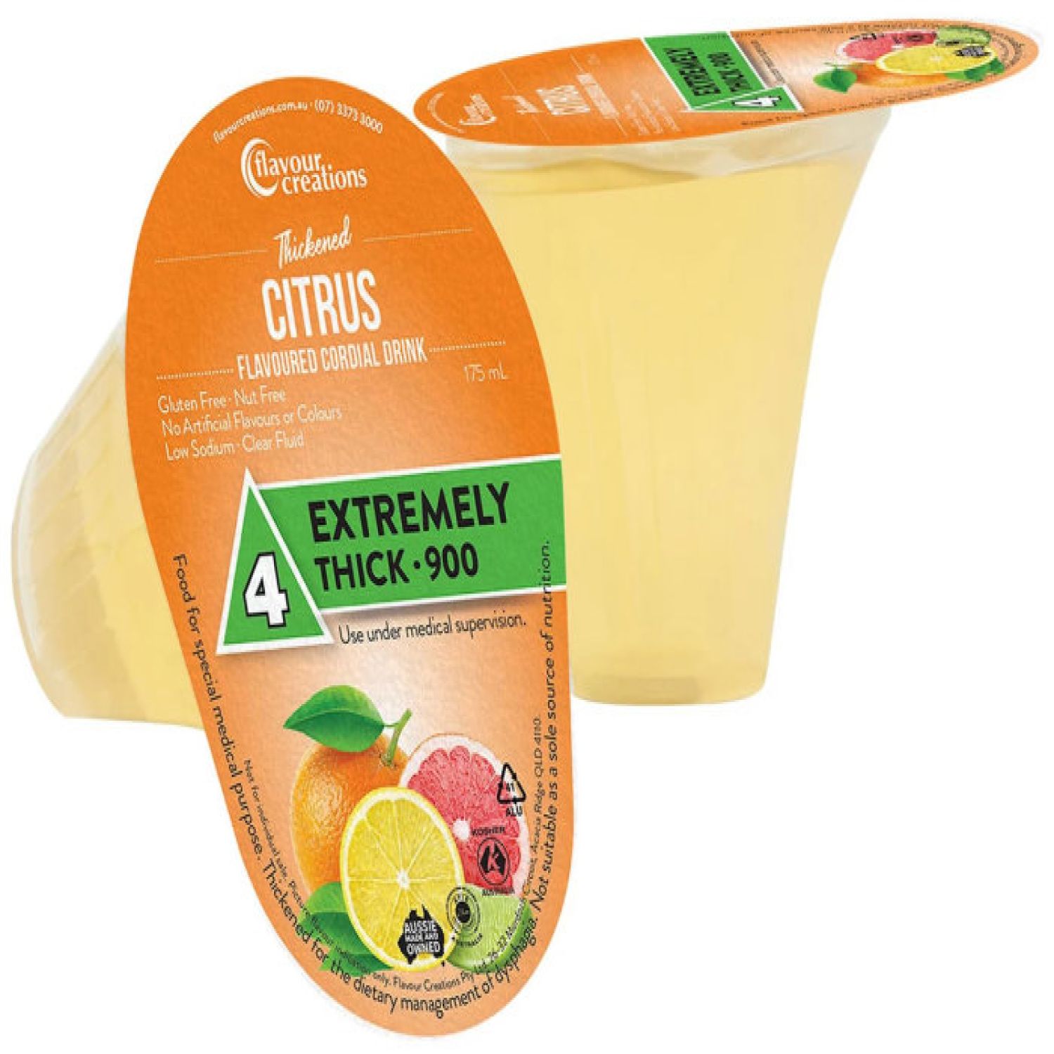 Flavour Creations Citrus Cordial 900 / 4 Extremely Thick 175mL - Box of 24