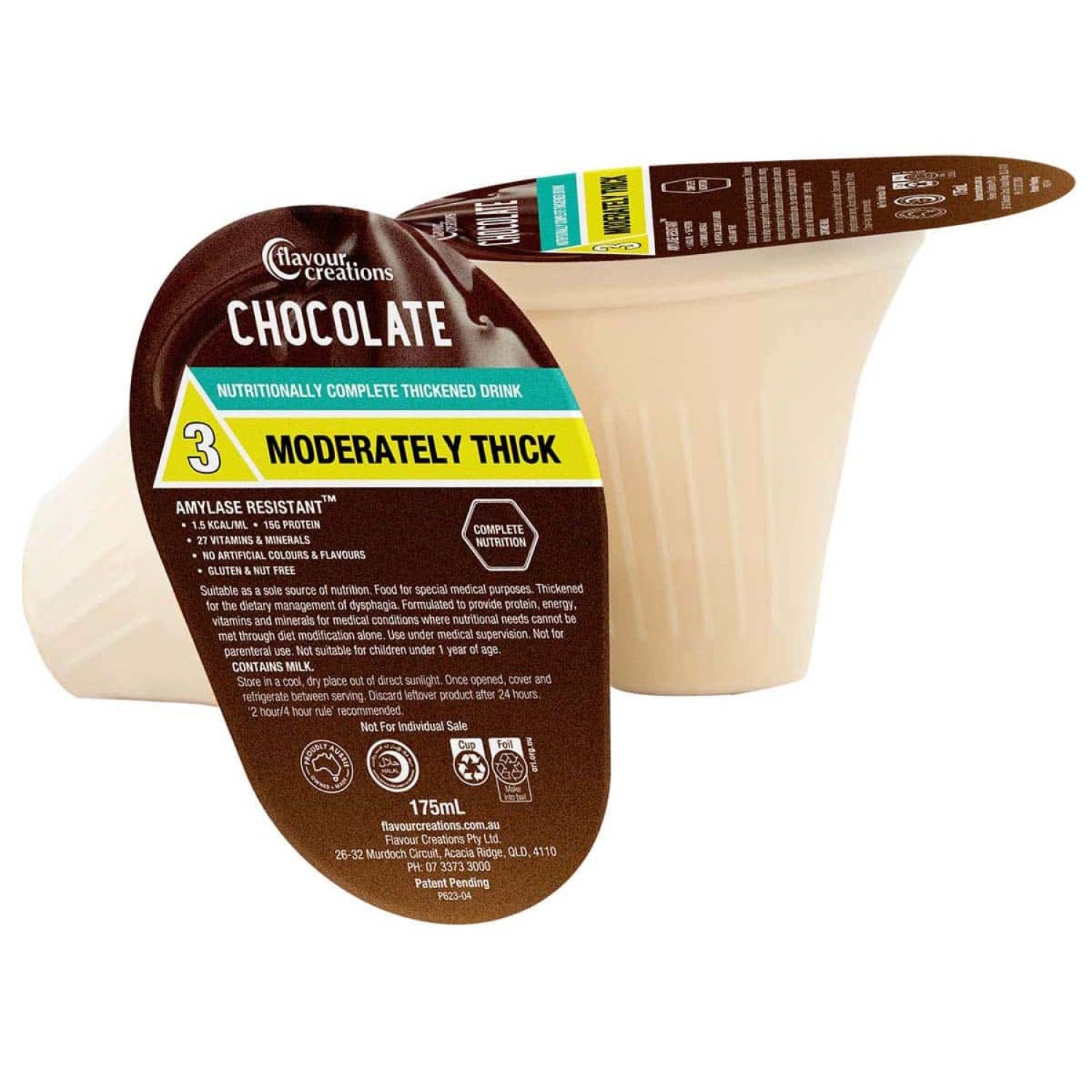 Flavour Creations Nutritionally Complete Chocolate 400 / 3 Moderately Thick 175mL