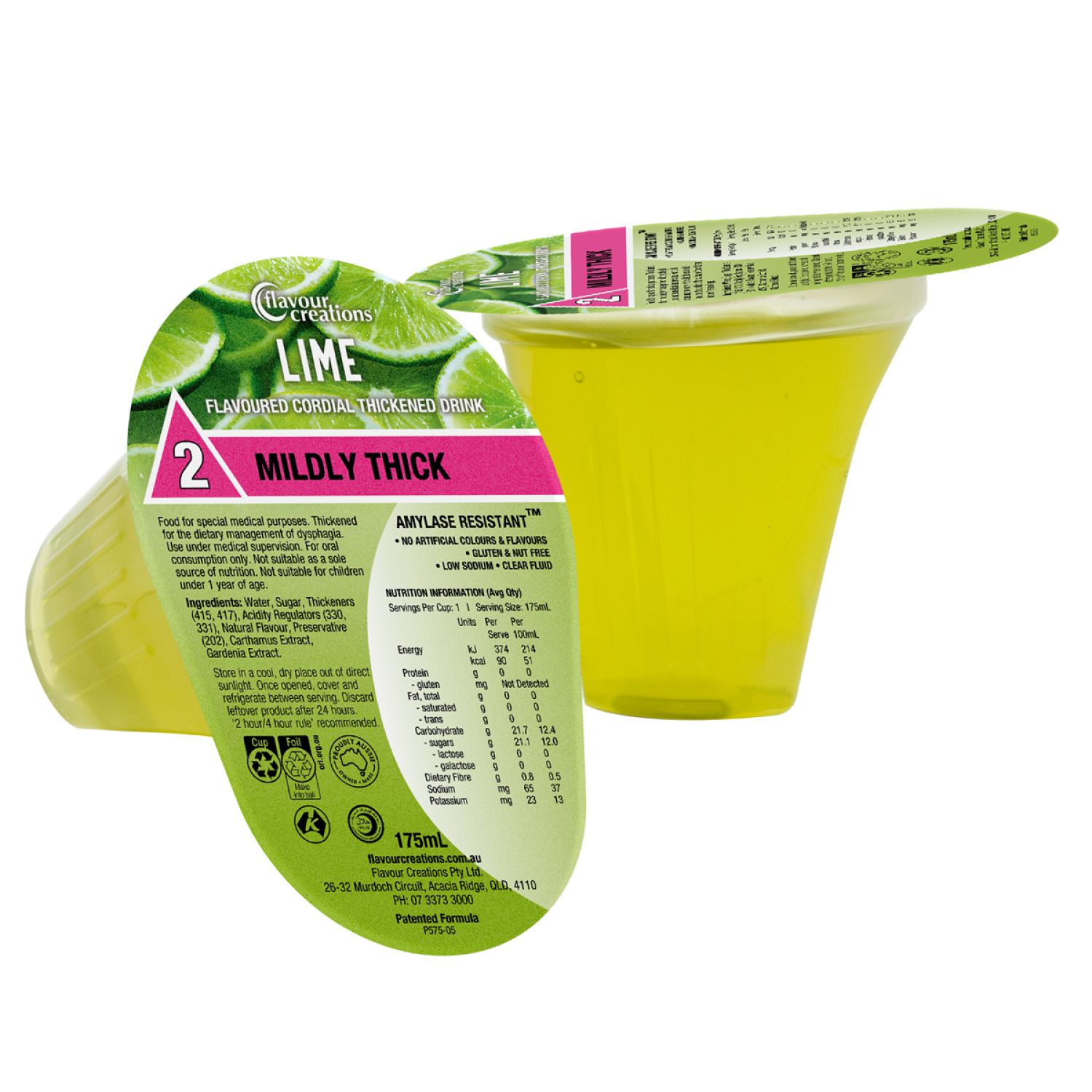 Flavour Creations Lime Cordial 150 / 2 Mildly Thick 175mL