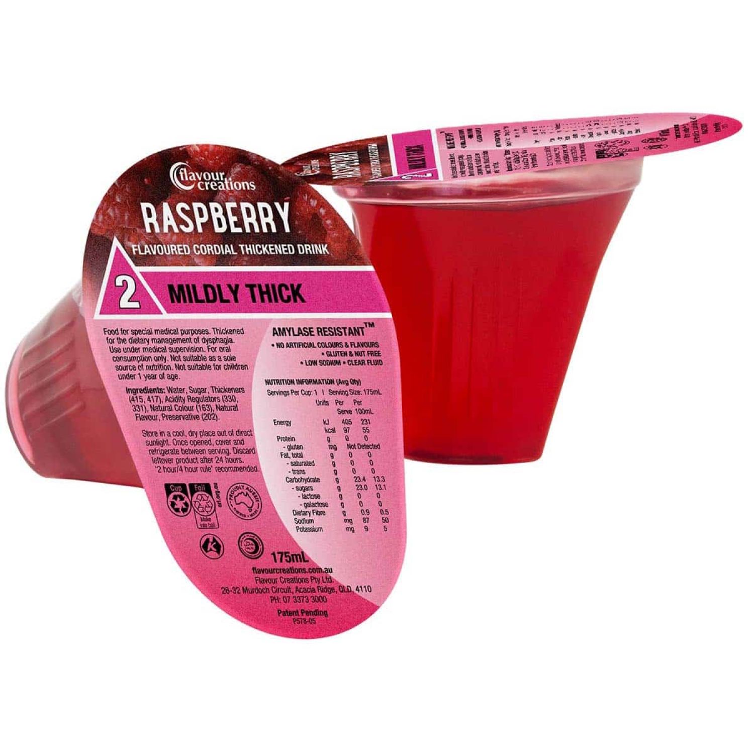 Flavour Creations Raspberry Cordial 150 / 2 Mildly Thick 175mL