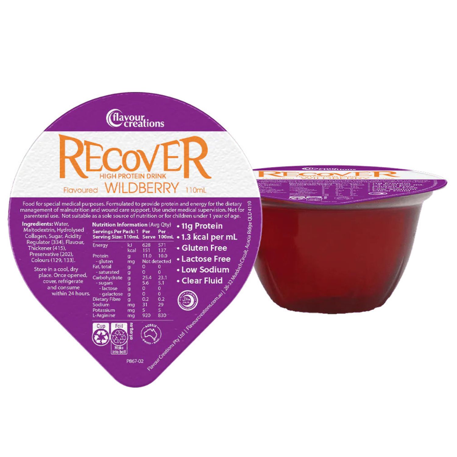 Flavour Creations Recover Wildberry 110mL