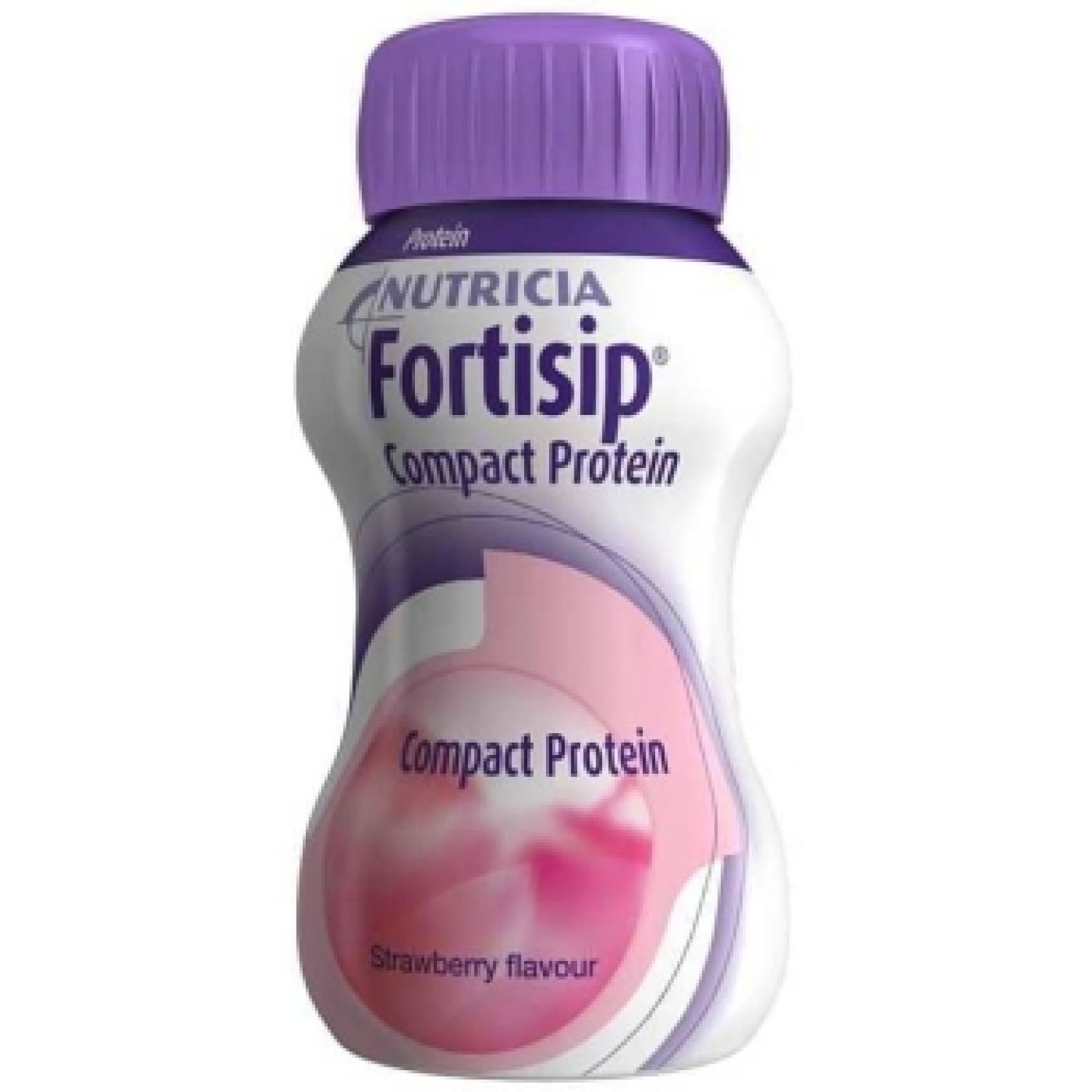 Fortisip Compact Protein Strawberry Bottle 125mL - Carton of 24