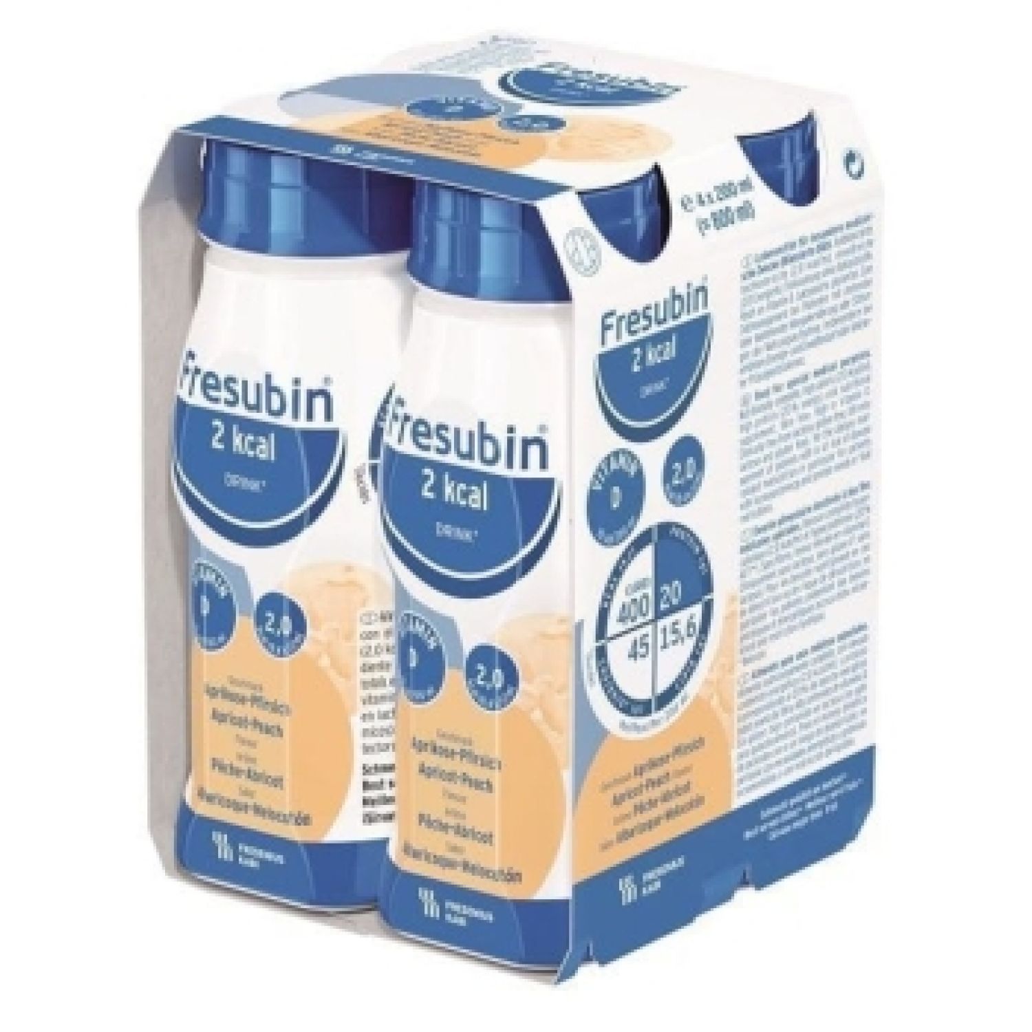 Fresubin 2KCAL Drink 200mL Apricot-Peach EasyBottle - Carton of 24
