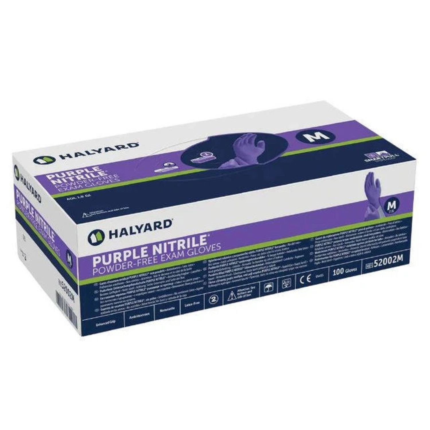 Halyard Lavender Nitrile Exam Gloves - Carton of 10