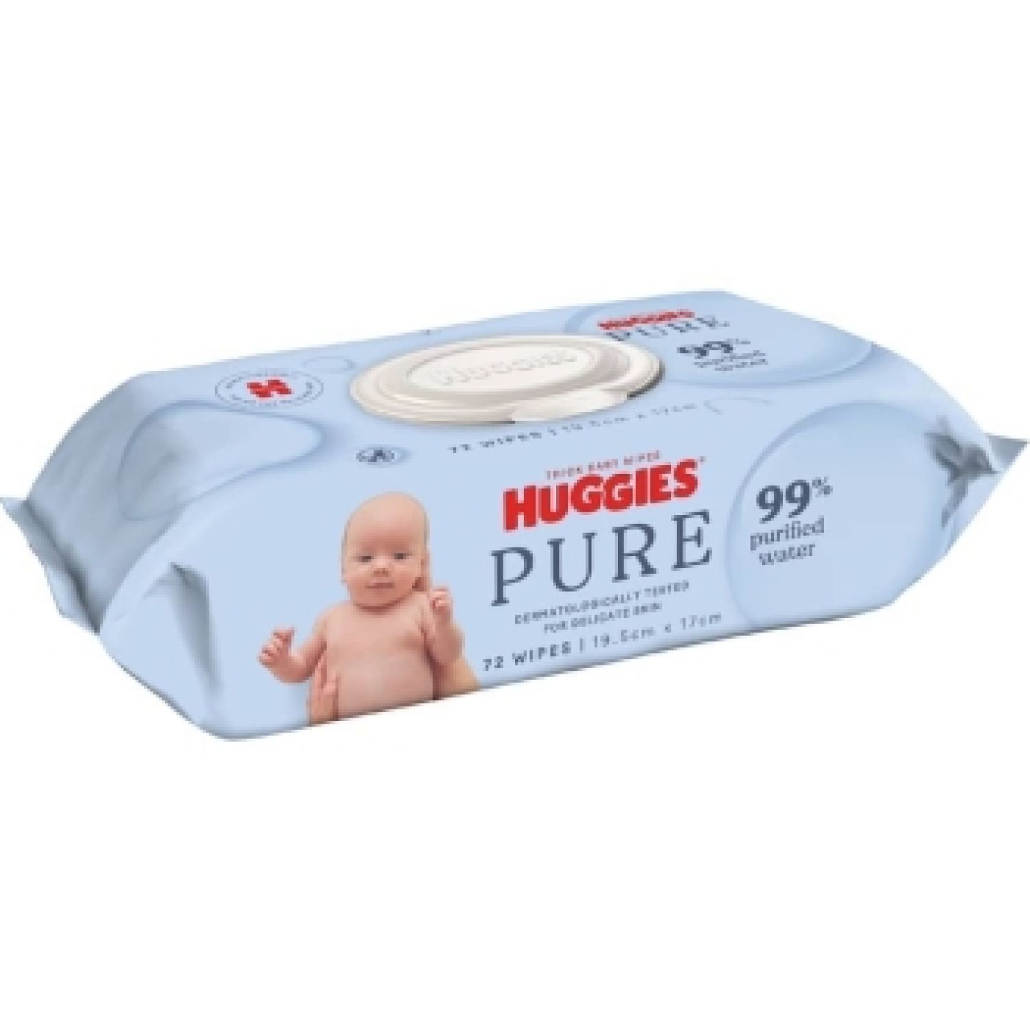 Huggies Baby Wipes 99% Water Refill - Carton of 4