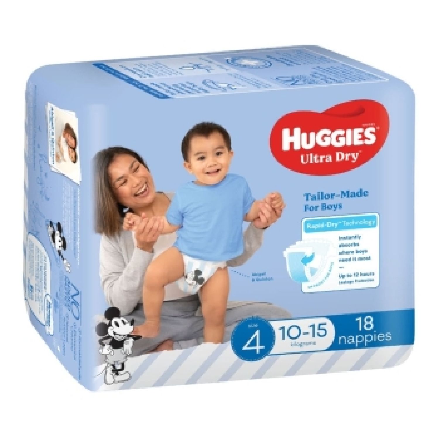 Huggies Nappies Ultra Dry - Pack of 18