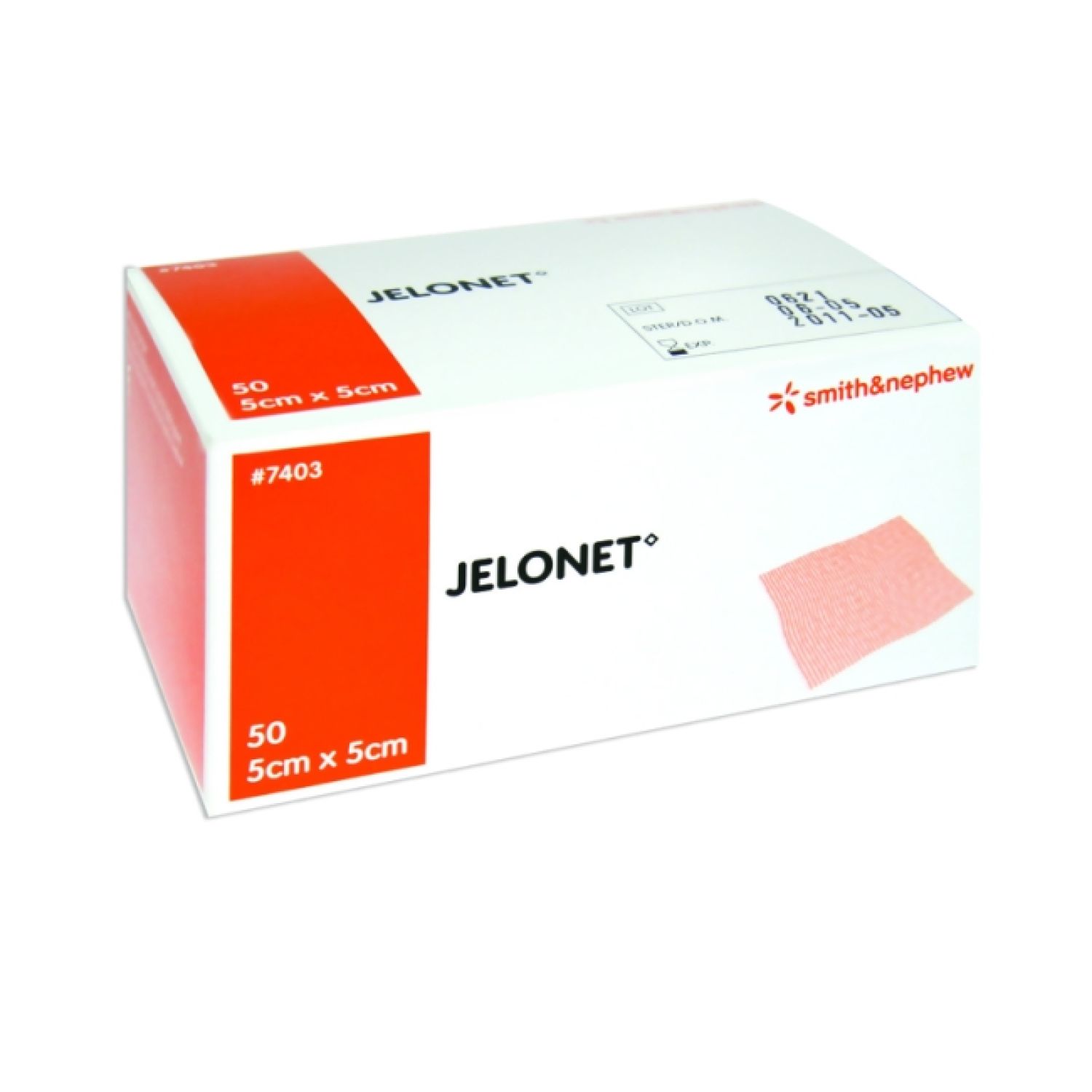 Jelonet Paraffin Gauze Dressing 5 x 5cm - Box of 50