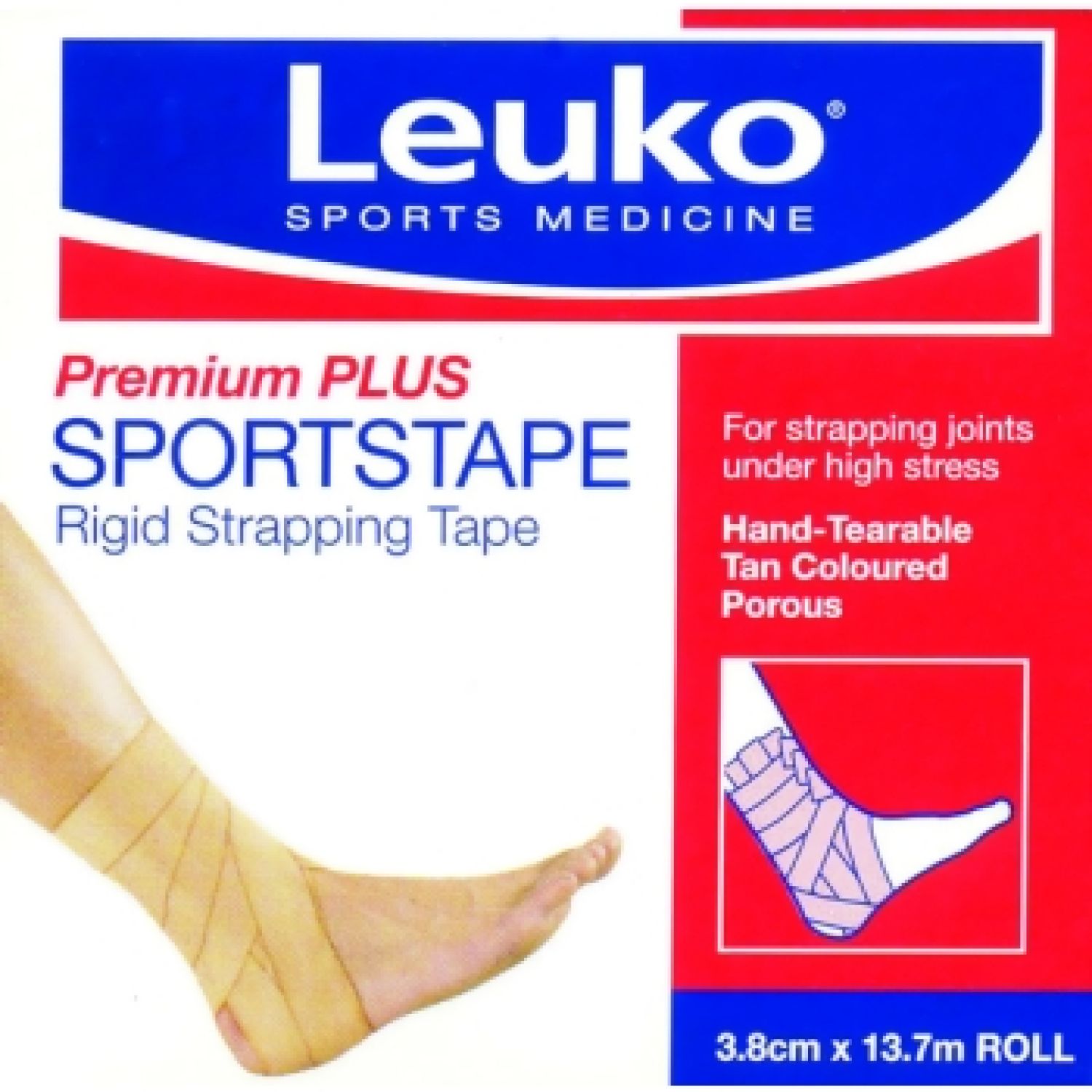 Leuko Sportstape 38mm x 13.7m Flesh - Roll