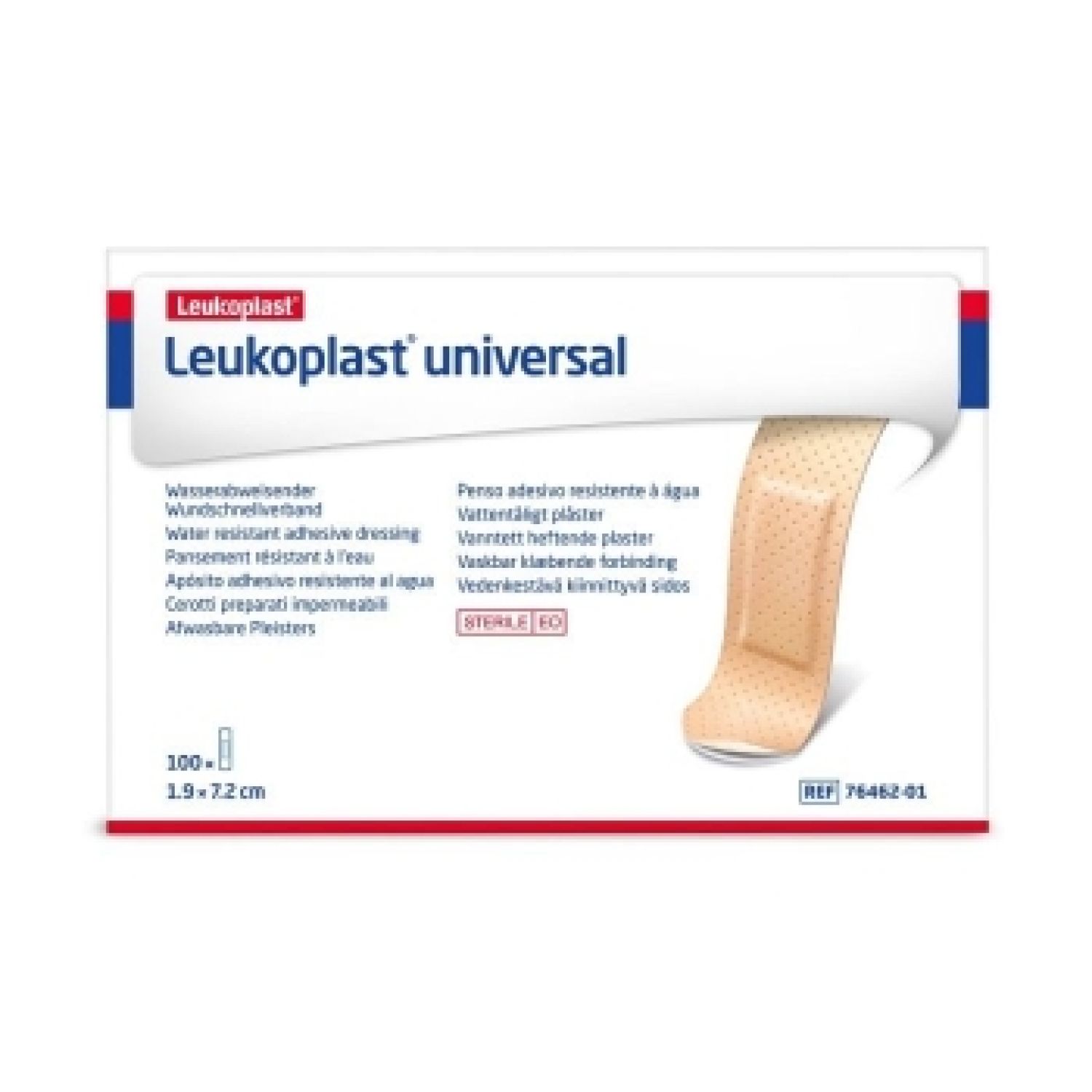 Leukoplast Universal Sterile Strip 1.9cm x 7.2cm Tan - Box of 100