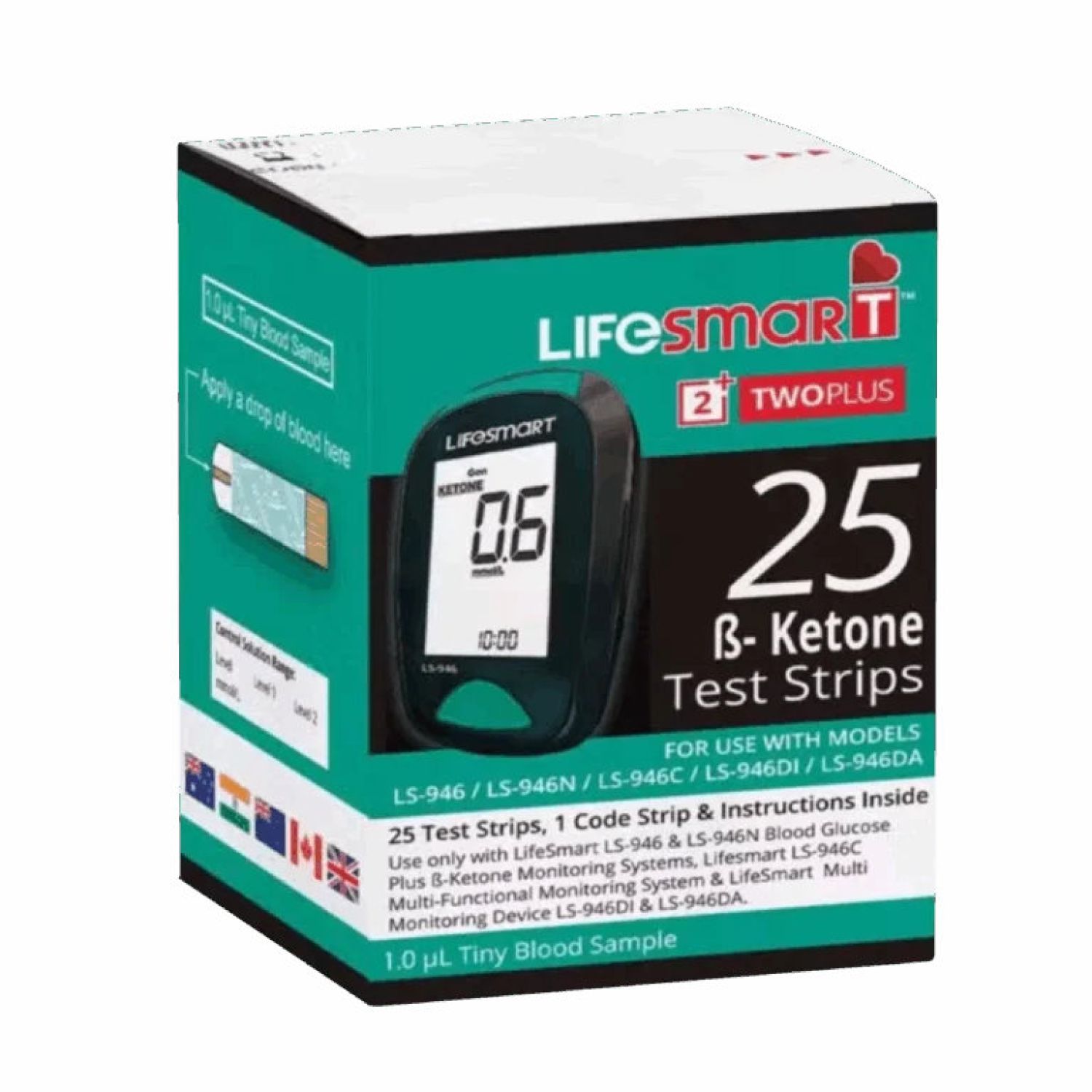 Lifesmart B-Ketone Strips - Box of 25