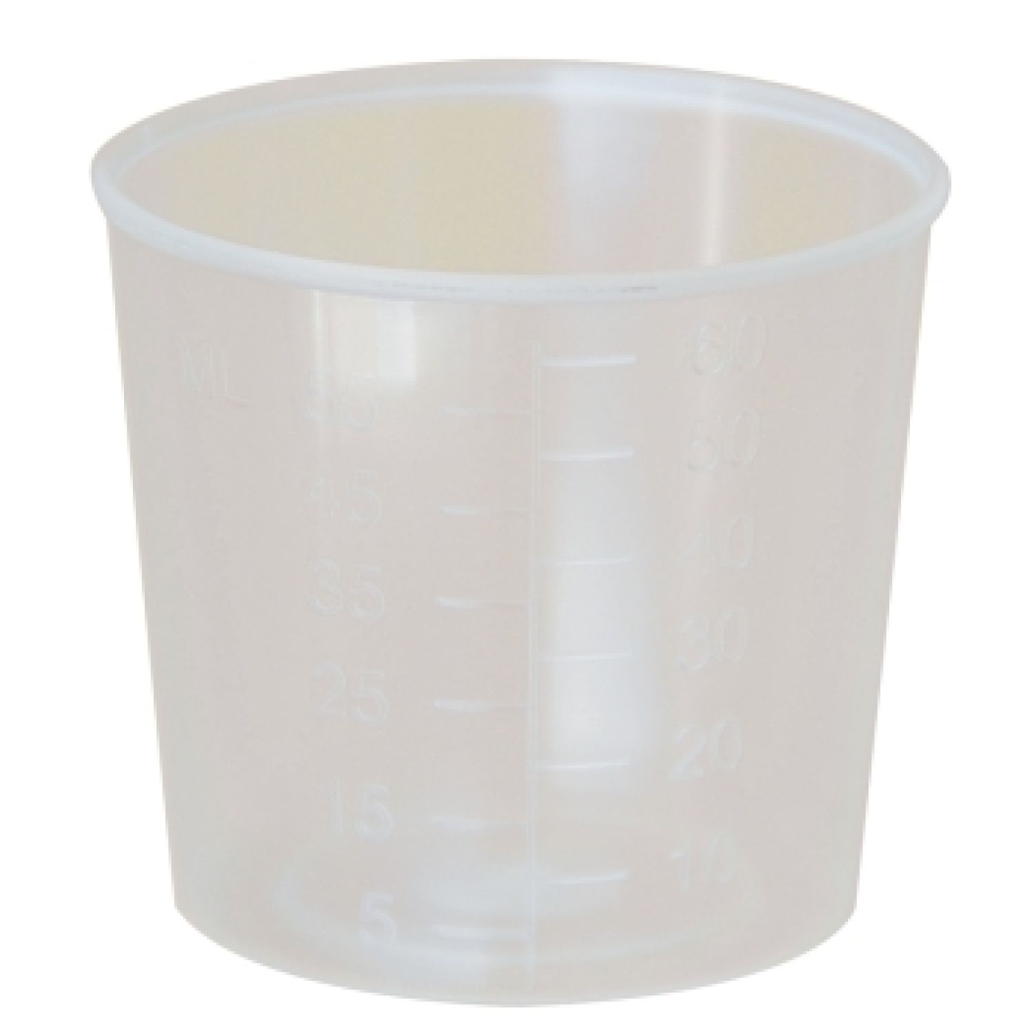 Medicine Measure Cup 60mL Graduated - Pack of 50