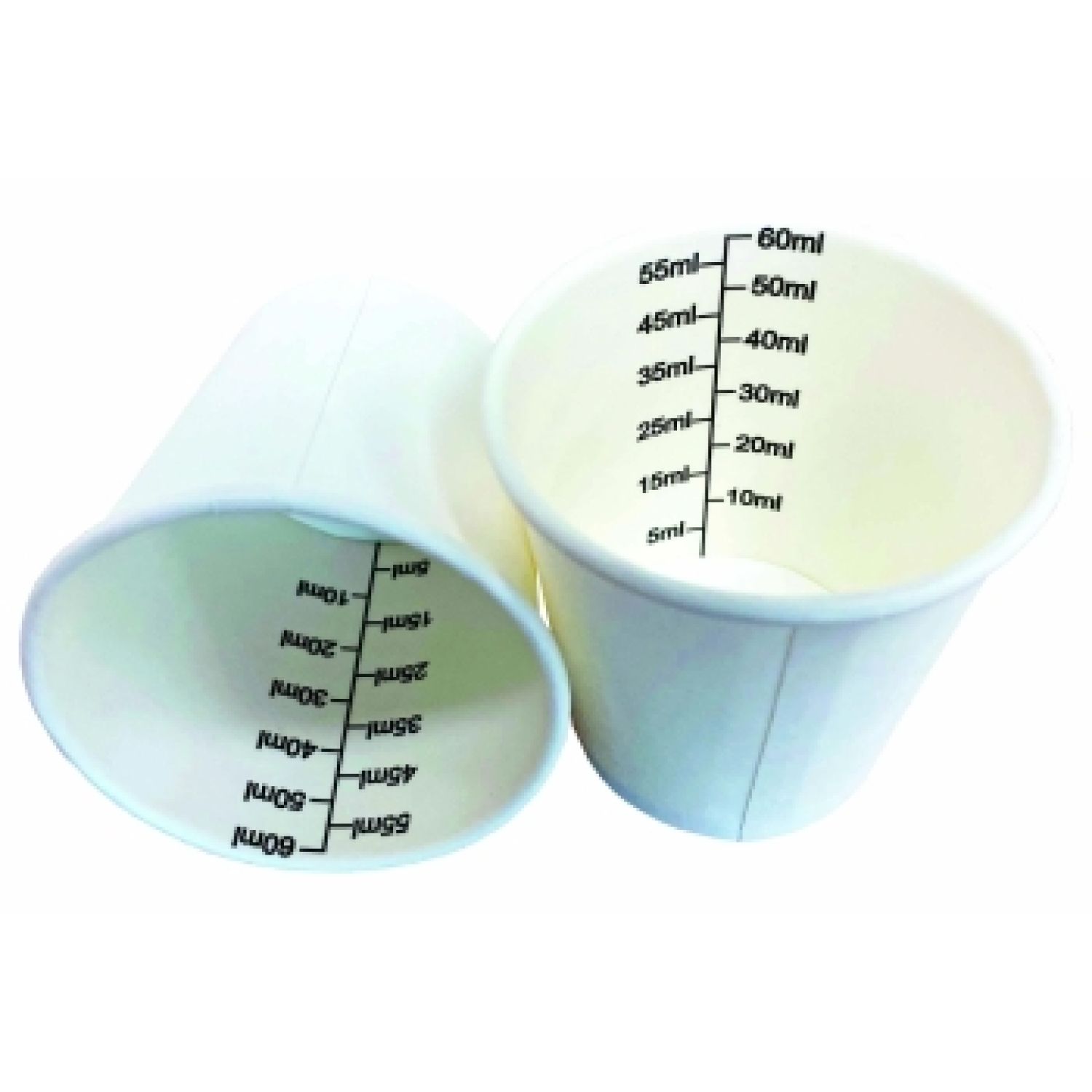 Medicine Measuring Cup 60mL Paper - Pack of 100