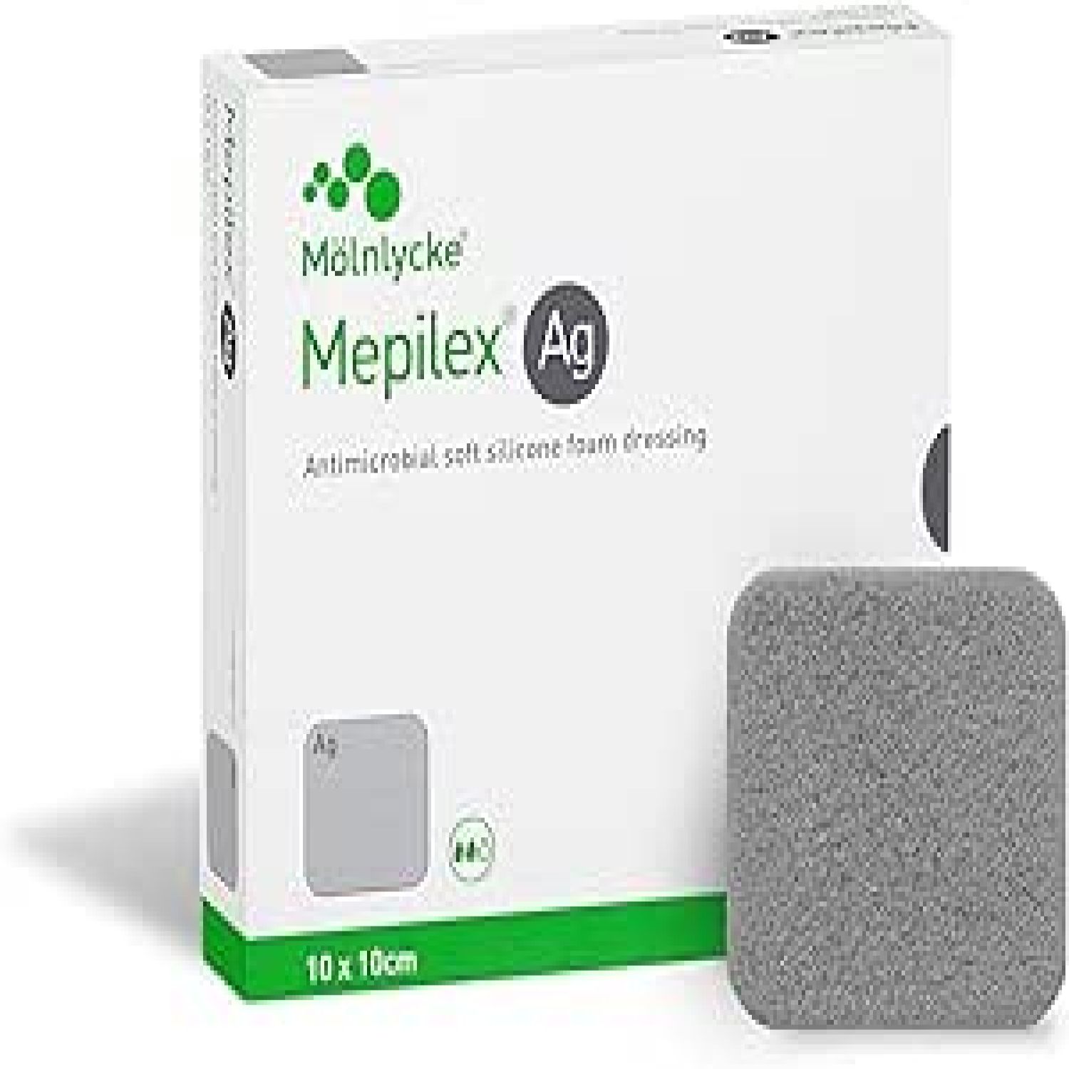 Mepilex AG Silver Foam Dressing 10 x 10cm - Box of 5