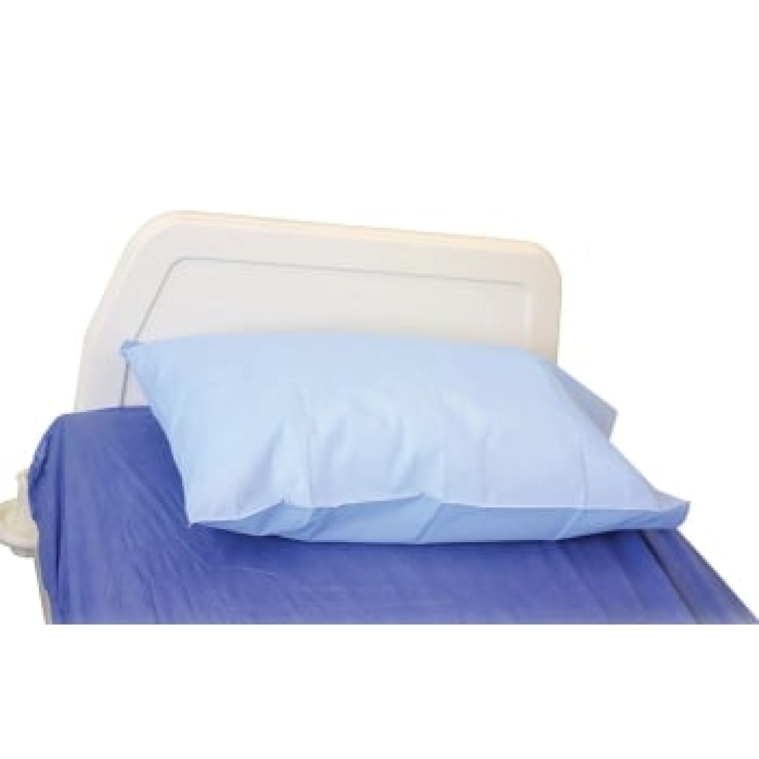 Pillowcase Disposable With Flap Lt Blue - Carton of 200