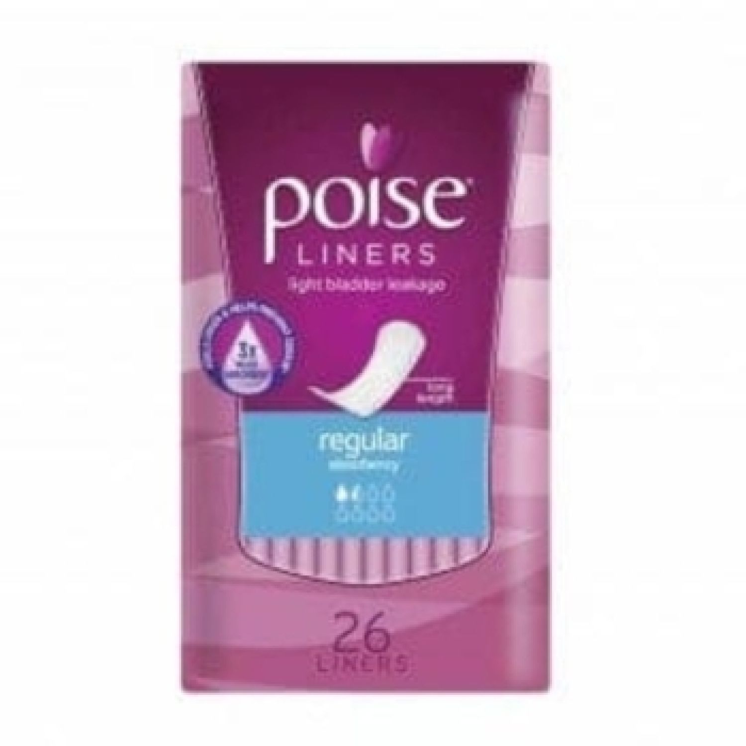 Poise Regular Liners - Pack of 26