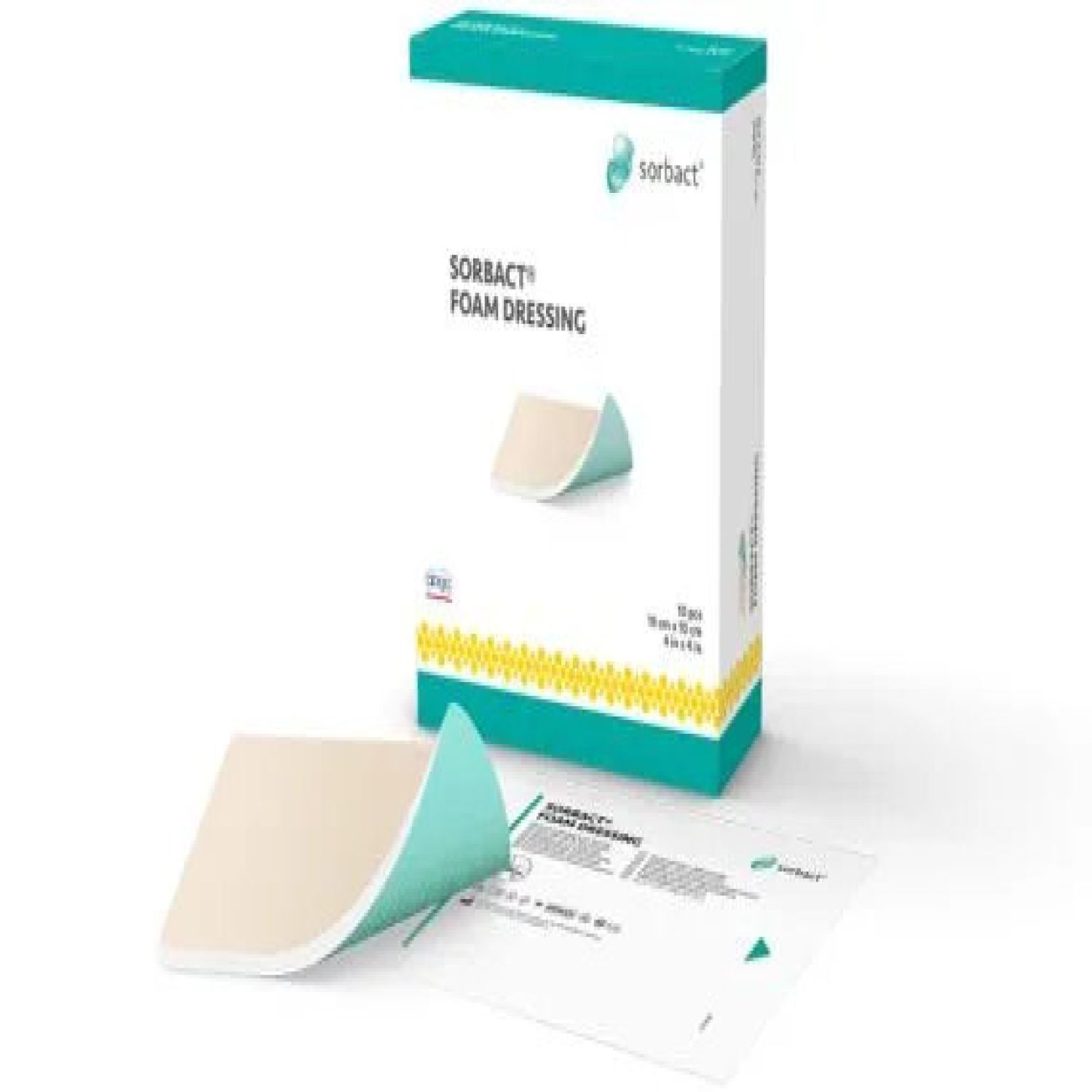 Sorbact Foam Dressing - Box of 10
