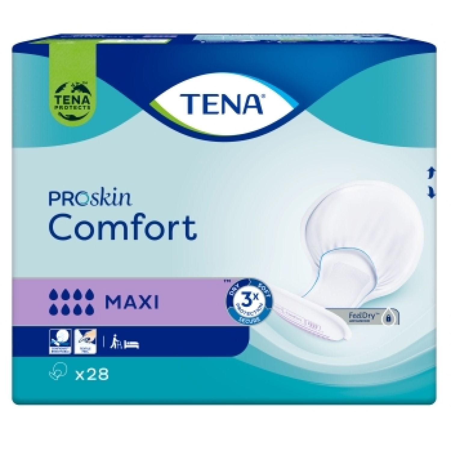 TENA Comfort ProSkin Maxi - Packet of 28