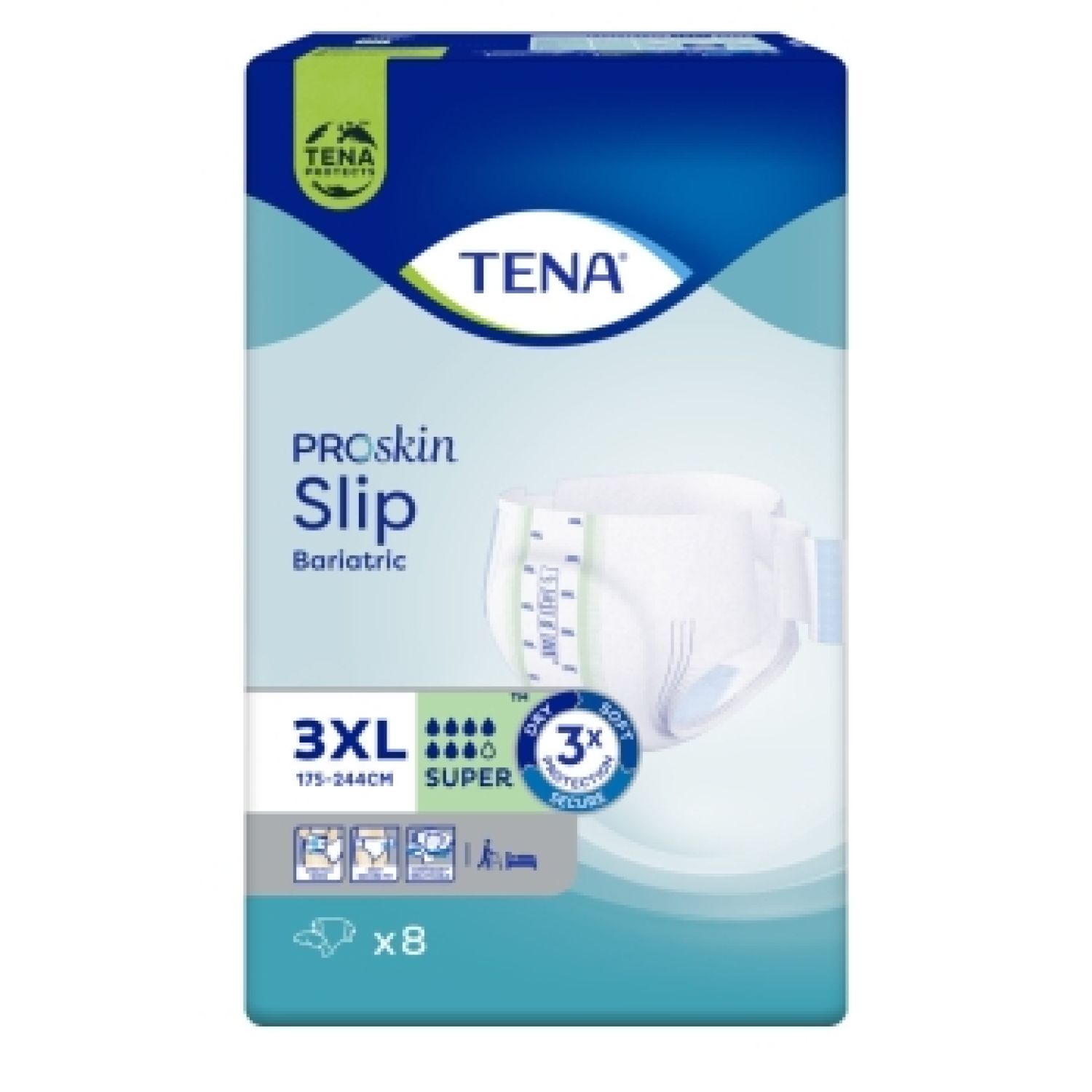TENA Slip Bariatric ProSkin 3EXTRA Large - Packet of 8