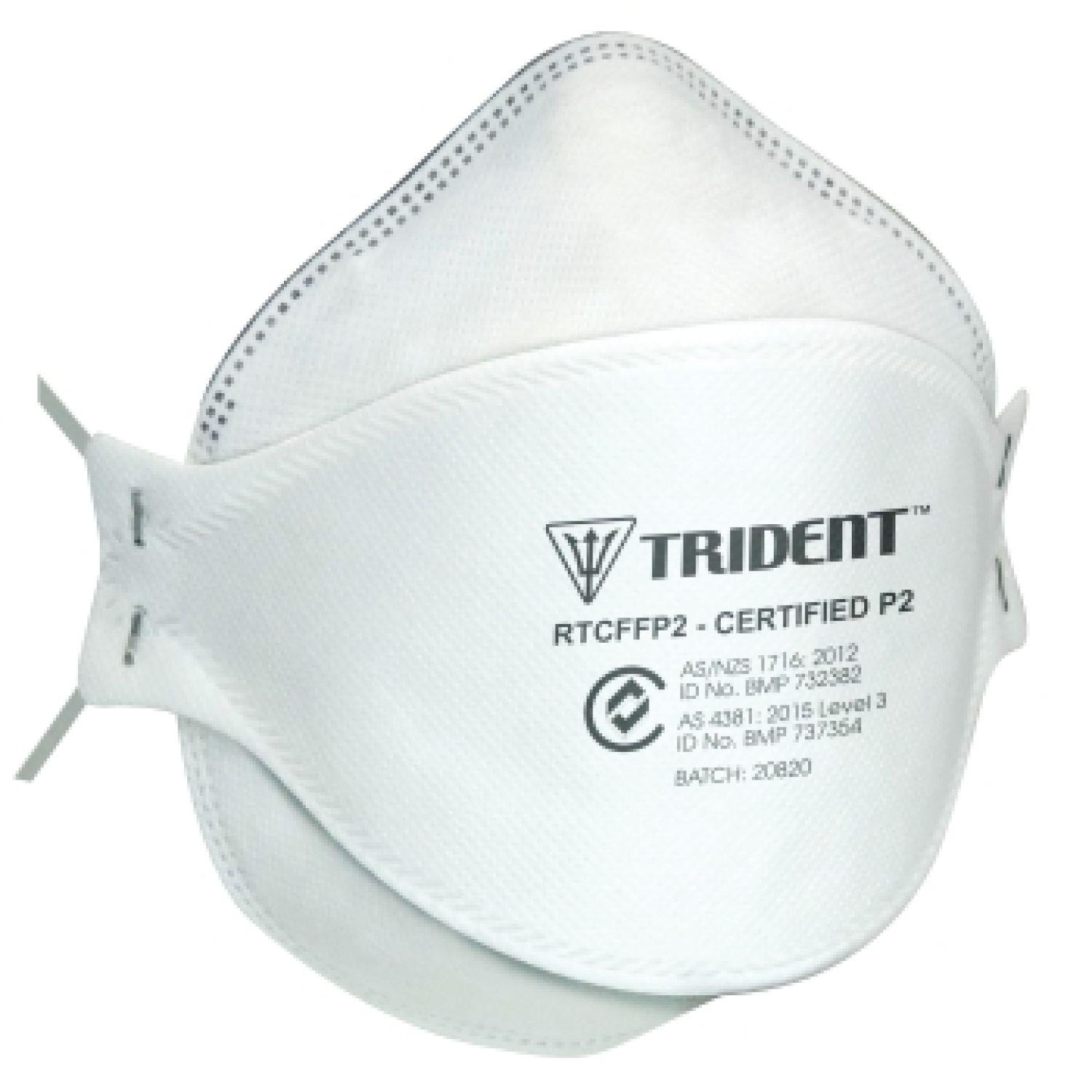 Trident P2 Level 3 Surgical Respirator Mask - Extended Head Strap - Box of 20