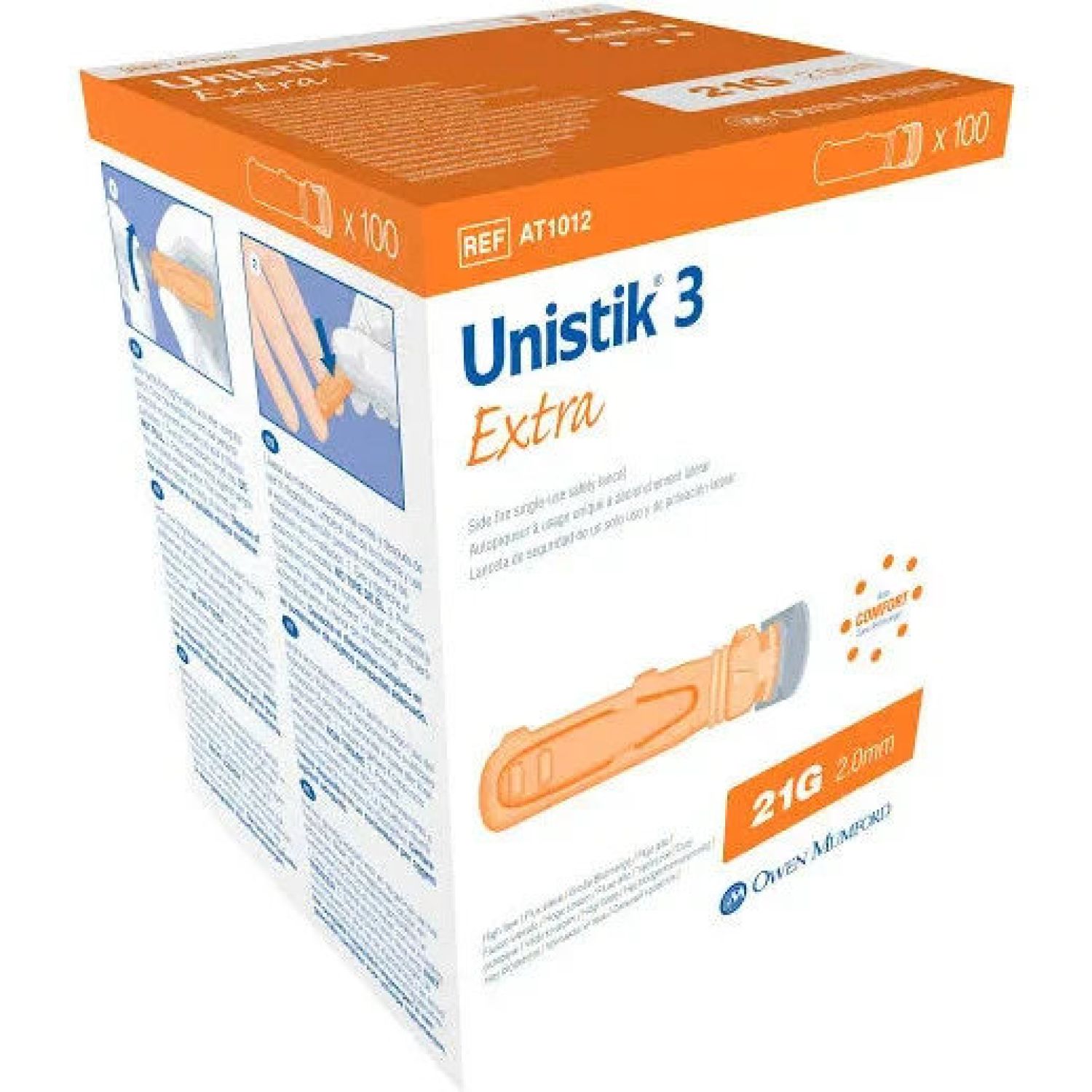 Unistik 3 Extra Blood Device - Box of 100