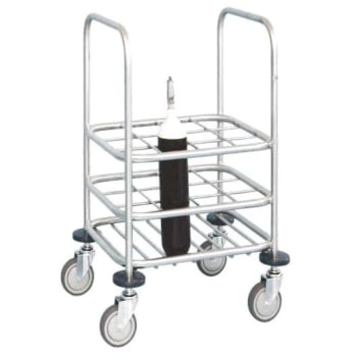 Cylinder 'C' Sizez 12 Bottle Storage Trolley - Each