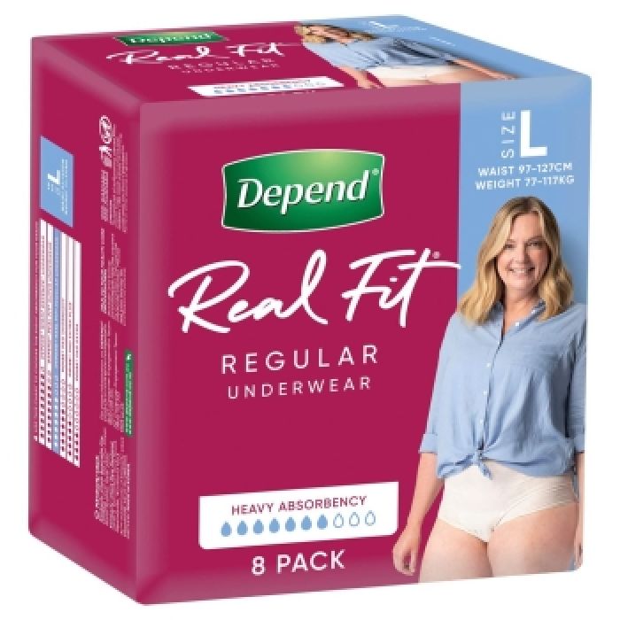 Depend Real Fit Super Women - Packet of 8