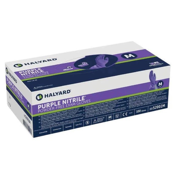 Halyard Lavender Nitrile Exam Gloves - Carton of 10