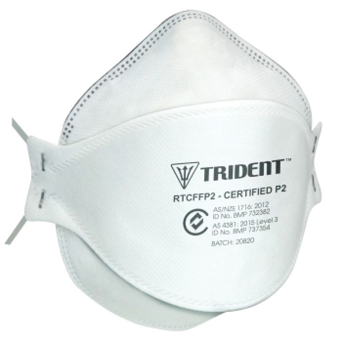 Trident P2 Level 3 Surgical Respirator Mask - Extended Head Strap - Box of 20
