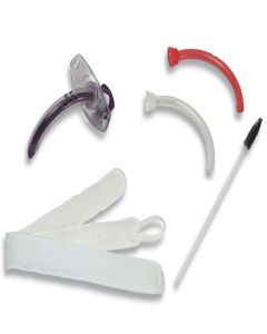 Blue Line Ultra Uncuffed Fenestrated Tracheostomy Tube Kit - Each