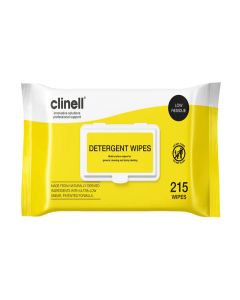 Clinell Detergent Wipes 215PK - Packet of 215