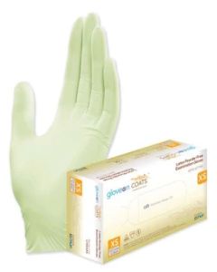 Coats Latex Exam Gloves- Powder Free - Box of 100