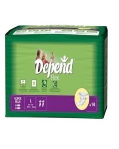 Depend Flex Super Plus Large - Packet of 14