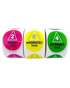 Flavour Creations Sticker Rtd Lid - Levels 2/3/4 - Roll of 200