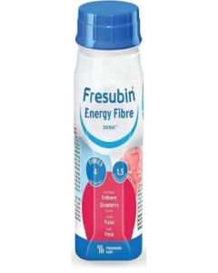 Fresubin Energy Fibre Drink 200mL Strawberry EasyBottle - Carton of 24