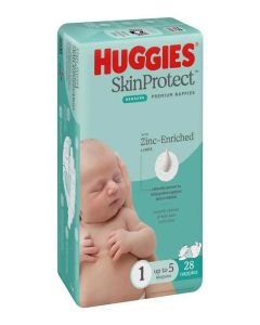 Huggies Nappies Size 1 Convenience x 28 - Packet of 28