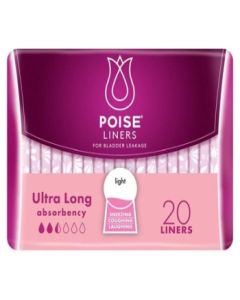 Poise Liner Ultra Long - Pack of 20