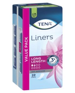 TENA Liners Long Length - Packet of 39