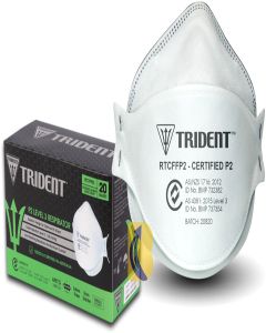 Trident P2 Level 3 Surgical Respirator Mask - Regular With Head Strap - Box of 20
