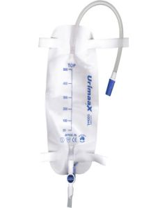 Urimaax Leg Bag 500mL 6cm Inlet Tube Sterile - Box of 80